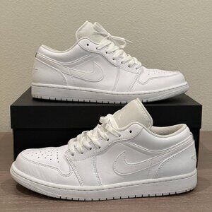 Nike Air Jordan 1 Retro Low Size 11 Triple White